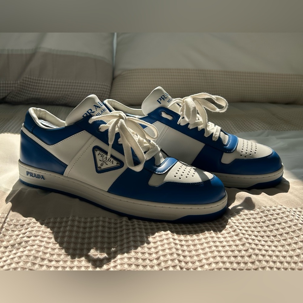 Prada Downtown Leather Sneakers